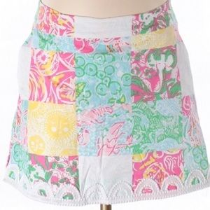 *RARE* Lilly Pulitzer Marigold Skort in Patchwork pink. Size 6